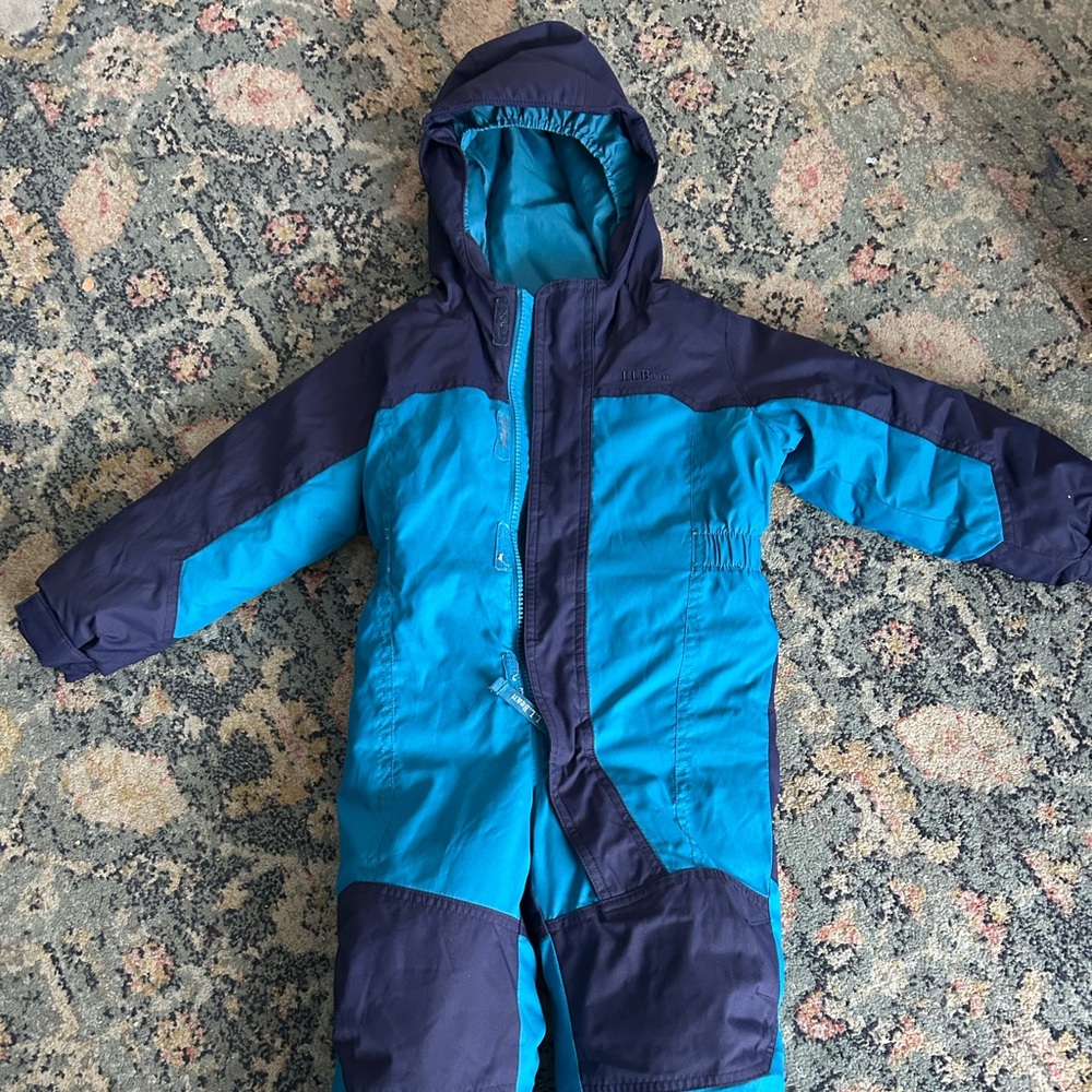 L.L. Bean Toddler Two-Tone Blue Snowsuit